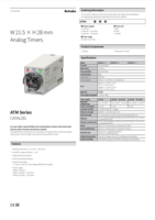 ATM SERIES: W21.5XH28MM ANALOG TIMERS